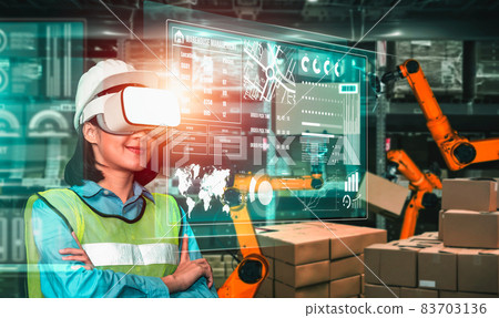 Future virtual reality technology for innovative VR warehouse management 83703136