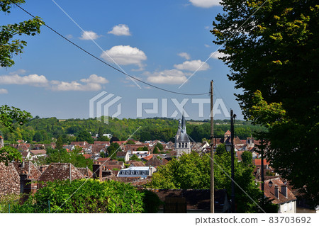 France, medieval city Provins old town, taken on August 14, 2021. 83703692