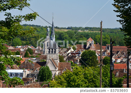 France, medieval city Provins old town, taken on August 14, 2021. 83703693