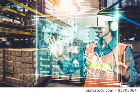Future virtual reality technology for innovative VR warehouse management 83705064
