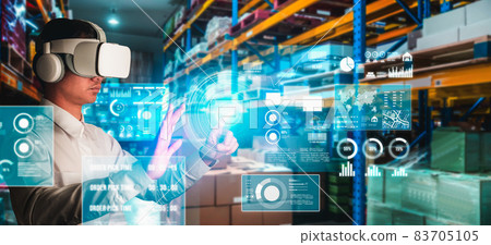 Future virtual reality technology for innovative VR warehouse management 83705105