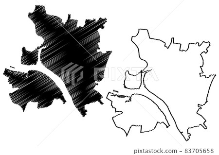 Kostroma City (Russian Federation, Russia) map vector illustration, scribble sketch City of Kostroma map Kostroma City (Russian Federation, Russia) map vector illustration, scribble sketch City of Kostroma map 83705658