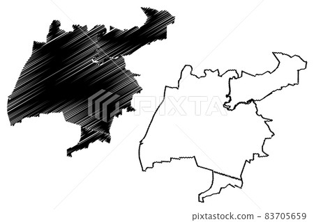 Korolyov City (Russian Federation, Russia, Moscow Oblast) map vector illustration, scribble sketch City of Korolev or Kaliningrad map Korolyov City (Russian Federation, Russia, Moscow Oblast) map vector illustration, scribble sketch City of Korolev or Kaliningrad map 83705659