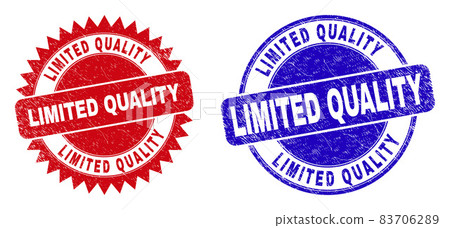 LIMITED QUALITY Round and Rosette Seals with Grunge Style LIMITED QUALITY Round and Rosette Seals with Grunge Style 83706289
