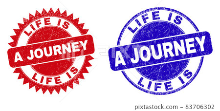LIFE IS A JOURNEY Rounded and Rosette Stamp Seals with Rubber Surface LIFE IS A JOURNEY Rounded and Rosette Stamp Seals with Rubber Surface 83706302