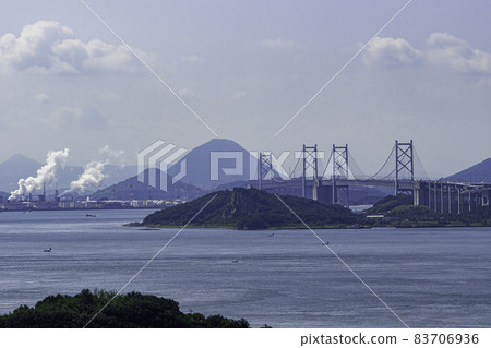 岡山縣倉敷市瀨戶橋和讚岐富士 83706936