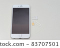 Smartphone, SIM card, tray and pin 83707501