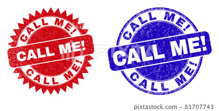 CALL ME Rounded and Rosette Stamps with Unclean Style CALL ME Rounded and Rosette Stamps with Unclean Style 83707743