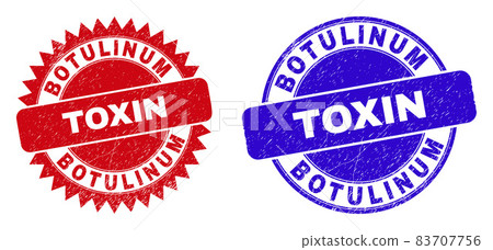 BOTULINUM TOXIN Rounded and Rosette Stamps with Unclean Surface BOTULINUM TOXIN Rounded and Rosette Stamps with Unclean Surface 83707756