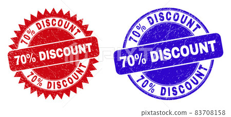 70 discount DISCOUNT Round and Rosette Seals with Grunge Style 70 discount DISCOUNT Round and Rosette Seals with Grunge Style 83708158