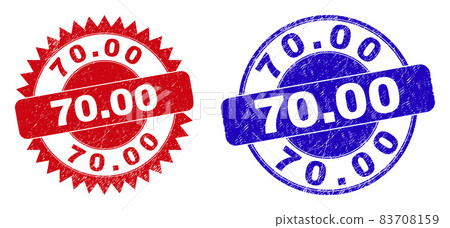 70.00 Rounded and Rosette Stamp Seals with Unclean Surface 70.00 Rounded and Rosette Stamp Seals with Unclean Surface 83708159