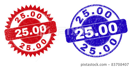 25.00 Round and Rosette Seals with Corroded Texture 83708407