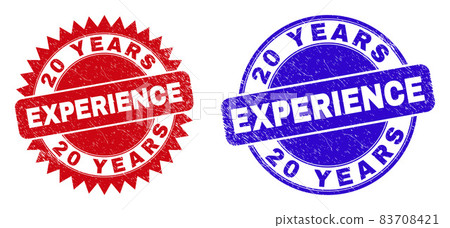 20 YEARS EXPERIENCE Round and Rosette Seals with Scratched Surface 83708421