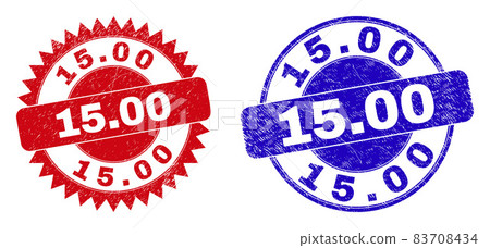 15.00 Rounded and Rosette Seals with Grunged Surface 15.00 Rounded and Rosette Seals with Grunged Surface 83708434