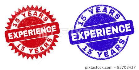 15 YEARS EXPERIENCE Round and Rosette Seals with Unclean Style 15 YEARS EXPERIENCE Round and Rosette Seals with Unclean Style 83708437
