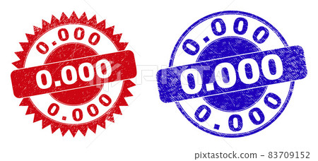 0.000 Round and Rosette Watermarks with... - Stock Illustration ...