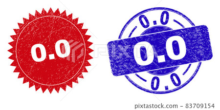0.0 Rounded and Rosette Stamp Seals with Grunged Surface 0.0 Rounded and Rosette Stamp Seals with Grunged Surface 83709154