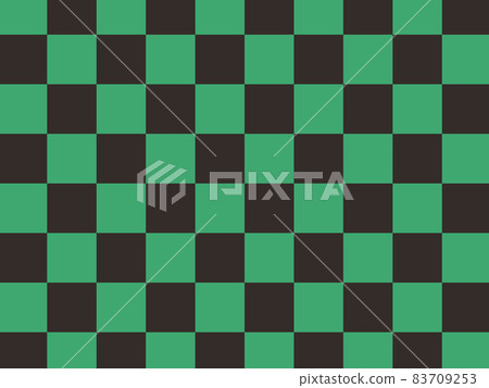 綠色和黑色方格圖案 83709253