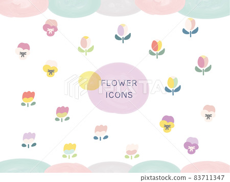 Tulips and pansies 83711347