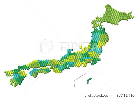 日本立方點地圖(按縣) 日本立方點地圖(按縣) 83711416