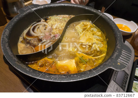 Shabu-shabu partition pot Shabu-shabu partition pot 83712667