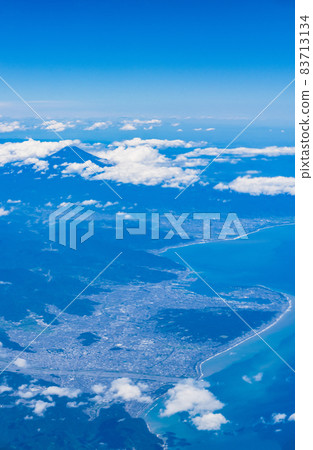 靜岡駿河灣富士山【空中高角】 83713134