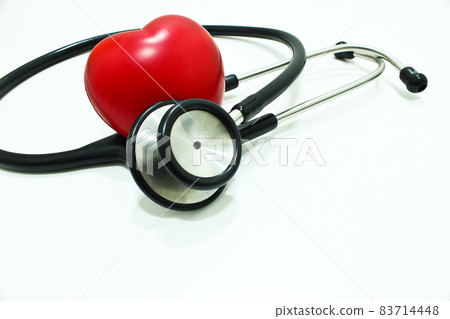 Stethoscope and red heart Isolated on the White Background Stethoscope and red heart Isolated on the White Background 83714448