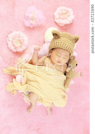 可愛粉色cosplay新生兒寫真☆新生兒寫真寶貝 83721690