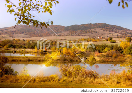 Autumn forest and lake landscape, Bulgaria Autumn forest and lake landscape, Bulgaria 83722939