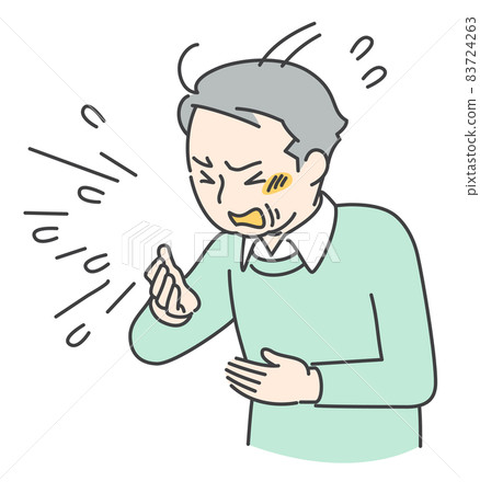 老人打噴嚏 老人打噴嚏 83724263