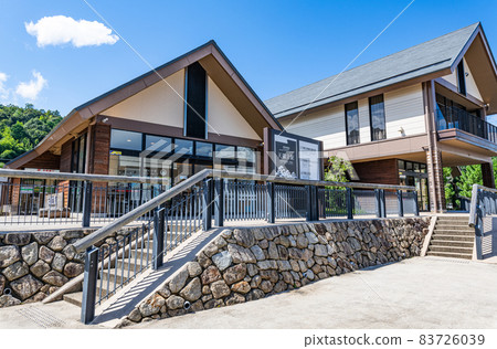 Miyazu City, Kyoto Prefecture, Amanohashidate Station on the Kyoto Tango Railway in fine weather Miyazu City, Kyoto Prefecture, Amanohashidate Station on the Kyoto Tango Railway in fine weather 83726039