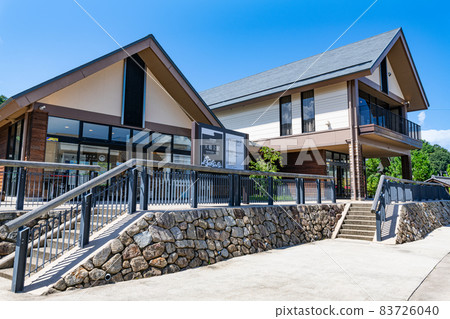 Miyazu City, Kyoto Prefecture, Amanohashidate Station on the Kyoto Tango Railway in fine weather 83726040