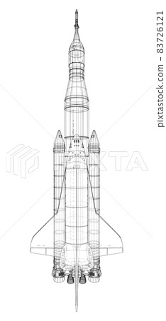 Rocket carrying space shuttle Rocket carrying space shuttle 83726121