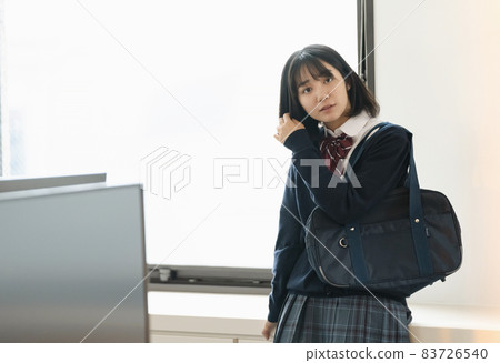 Female high school student portrait 83726540