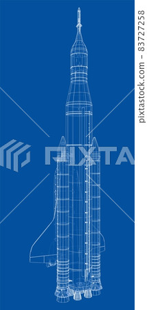 Rocket carrying space shuttle Rocket carrying space shuttle 83727258