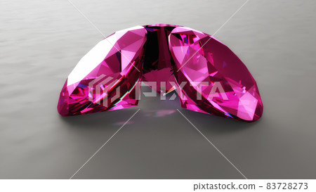 Pink Tourmalines On Neutral Background Pink Tourmalines On Neutral Background 83728273