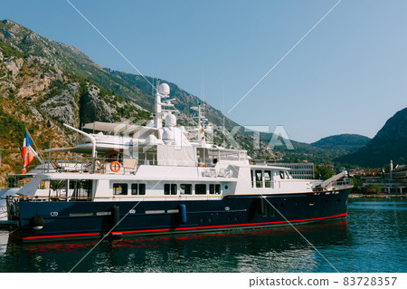Pier near old town Kotor, Montenegro. Travel photo. 83728357