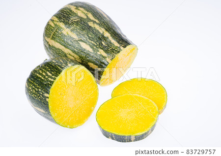 Ripe raw butternut squash, sliced. Studio Photo. Ripe raw butternut squash, sliced. Studio Photo. 83729757