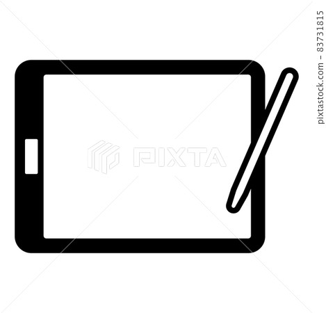 平板設備和筆圖標 83731815
