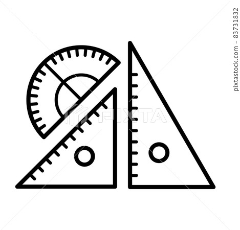 設置正方形和量角器圖標 設置正方形和量角器圖標 83731832