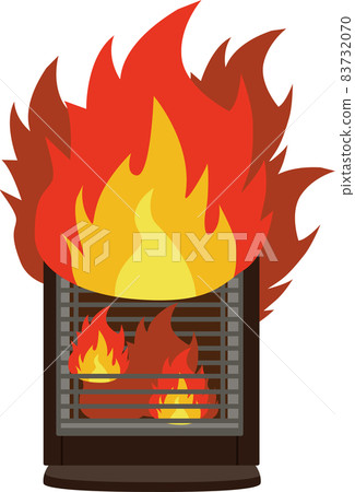 Ignition accident of used and deteriorated home appliances at home Vector Ignition accident of used and deteriorated home appliances at home Vector 83732070