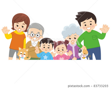 春季聚會的家庭和寵物 春季聚會的家庭和寵物 83733203