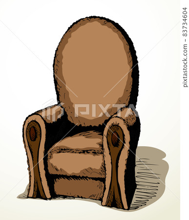 Big Armchair. Vector drawing icon Big Armchair. Vector drawing icon 83734604
