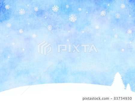 Snowy landscape light blue 83734930