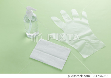 Disinfectant image Disinfectant solution Disinfectant sheet Vinyl gloves Disinfectant image Disinfectant solution Disinfectant sheet Vinyl gloves 83736088