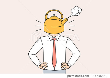 Stress and overwork exhaustion concept. Stress and overwork exhaustion concept. 83736350
