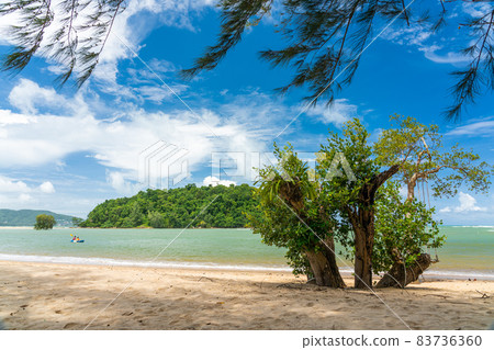 Peaceful Layan Beach in sunny day, Phuket, Thailand 83736360