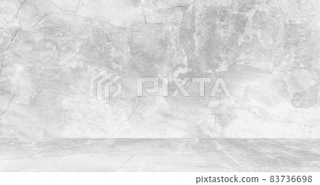 Grungy white background of natural cement or stone old texture as a retro pattern wall. Conceptual wall banner, grunge, material,or construction. 83736698