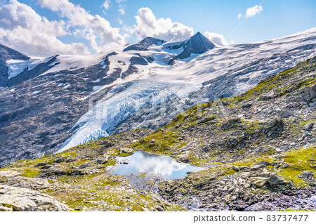 Mountain glacier in Austrian Alps 83737477