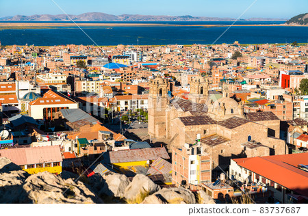 View of Puno Cathedral in Peru 83737687